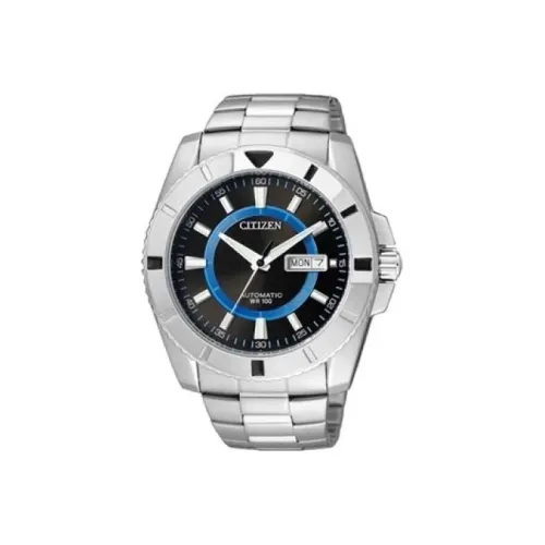 CITIZEN Автоматический Механический Механизм Часы Мужские Черный Циферблат