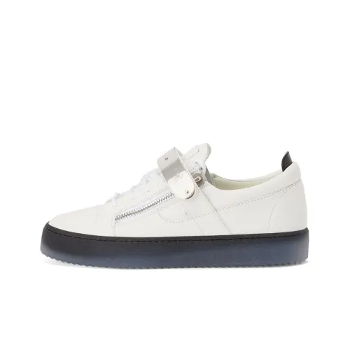 Giuseppe Zanotti GZ Coby Low Топ Стильные Скейтбординги Мужской Белый Черный