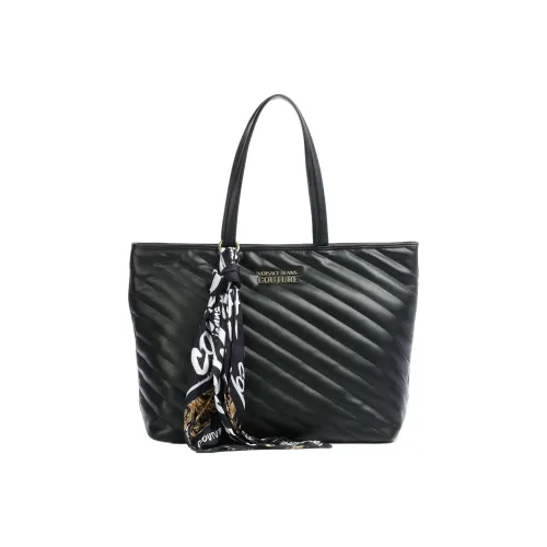 VERSACE JEANS COUTURE ПУ (полиуретан) Сумка-тоут большая женская черная