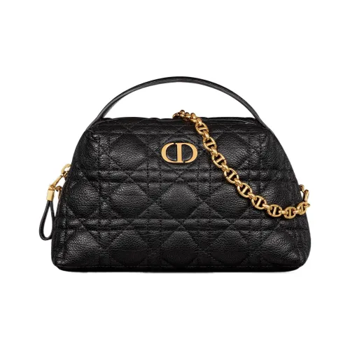 DIOR Caro Телячья кожа Плечо Через плечо Сумка Средний Женские Черный