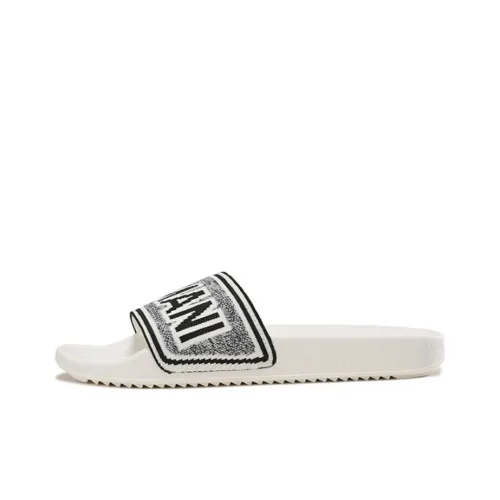 EMPORIO ARMANI Слипоны Мужские Белый Черный