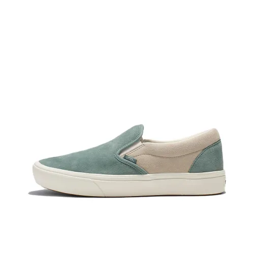 Vans Slip On Series Low Топ Скейтборд Кроссовки Унисекс Синий Коричневый