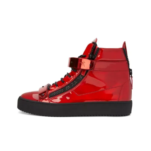 Giuseppe Zanotti GZ Coby Высокий Топ Стильный Скейтбординг Мужской Красный