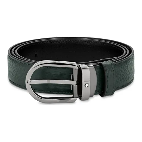 MONTBLANC Кожаные ремни Мужской Яшма Ширина 3 см