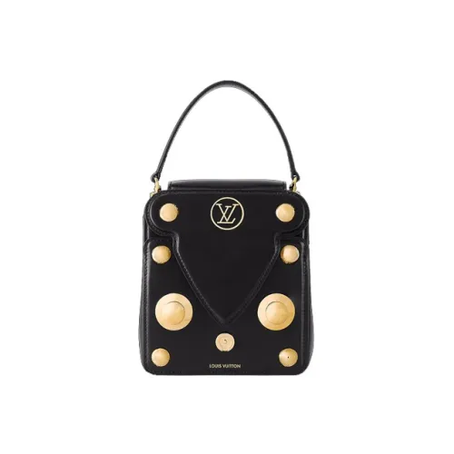 LOUIS VUITTON S Lock Messenger Коровья кожа Сумка Стандартная Женская Черная