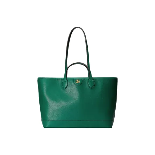 GUCCI Ophidia Кожа Тоут Сумка Сумка для покупок Сумка среднего размера Женская Зеленая