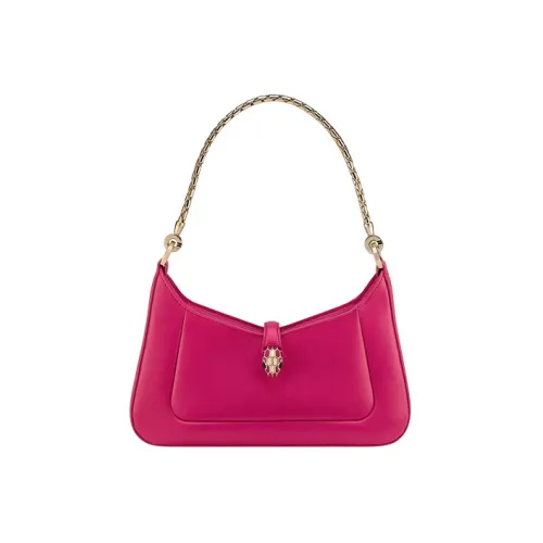 BVLGARI Serpenti Baia Сумка На Плечо Маленькая Сумка На Плечо Serpenti Baia,подкладка Из Кожи Наппа Изумрудного Цвета