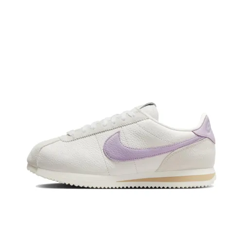 Nike Cortez Шокаблоки Противоскользящие Низкие Топ Повседневные Беговые кроссовки Женские Белые