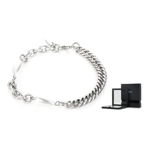 AKAK Титановая сталь Браслеты Вода Drop Paneled Ожерелье Унисекс