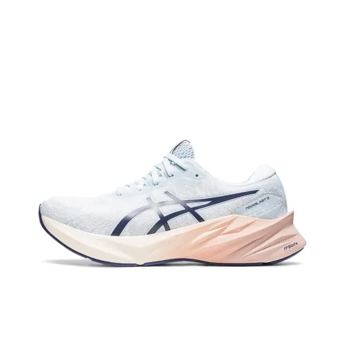 Asics Novablast 3 Low Топ Тренировочные Беговые Кроссовки Женские Синие Розовые