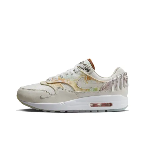 Nike Air Max 1 Low Топ Кэжуал Женские Белые