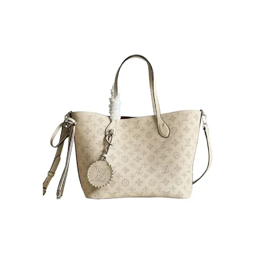 LOUIS VUITTON Телячья кожа с рельефным узором Moonlight Goddess Тоут Сумка Сумка для покупок Сумка Большая Женская Светло-Кофейная