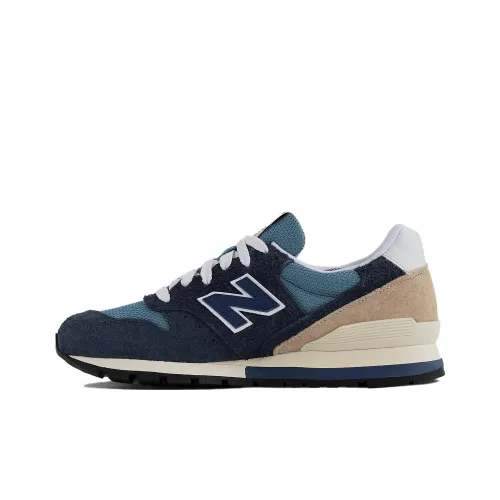 New Balance NB 996 Low Топ Повседневные Беговые Кроссовки Унисекс Синий Белый Сделано в США