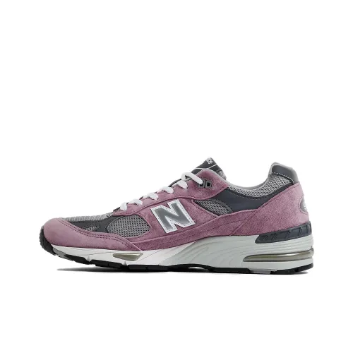 New Balance NB 991 V1 Low Топ Повседневный Городской Коммутер Беговые кроссовки Мужской Фуксия