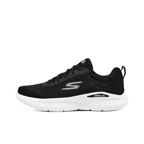 Skechers Go Run Lite Дышащие Низкие Кроссовки для Бега Повседневные Мужские Черно-Белые