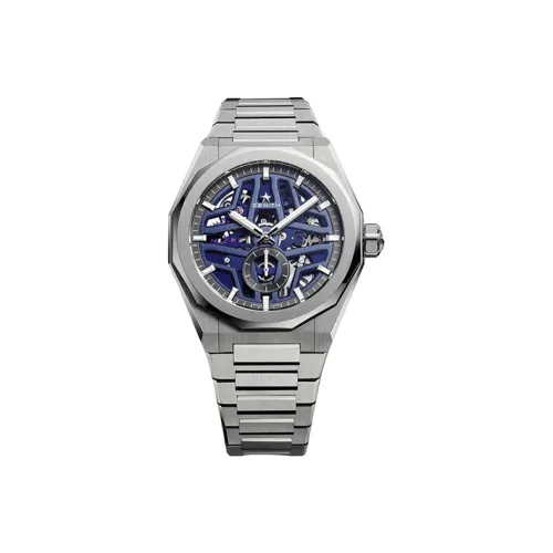 Зенит Механический Механизм Мужские Часы DEFY Collection 41 мм Синий