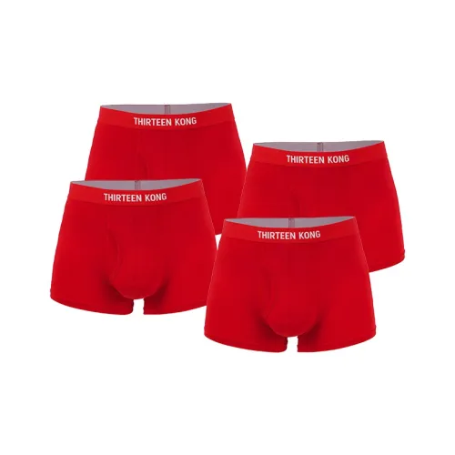 Thirteen Controls GO TO Wave Red Men's Boxer Briefs