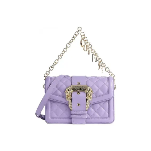 VERSACE JEANS COUTURE Сумка с откидной крышкой в узоре "Ромб" сумка через плечо женская цвет Таро фиолетовый