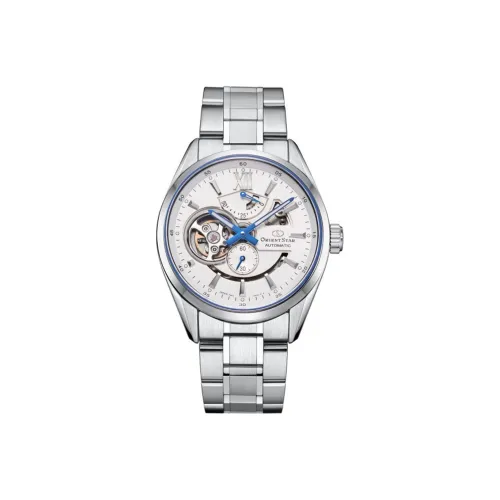 ORIENT STAR Автоматический Механический Механизм Нержавеющая Сталь Ремешок Часы Мужские Белый Циферблат RE DWAV0113S00B
