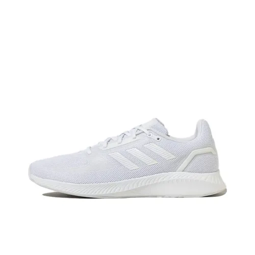 Adidas Slip-resistant Abrasion-resistant Lightweight Low-Top Running Shoes Men's White Gray Adidas Противоскользящие Устойчивые к истиранию Легкие Низкие Беговые Кроссовки Мужские Белые Серые