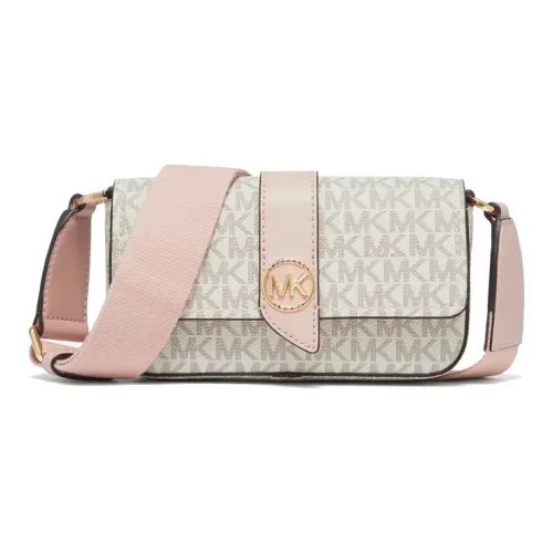 MICHAEL KORS Artificial Leather Clutch Bag Shoulder Bag Women's Vanilla White Soft Pink