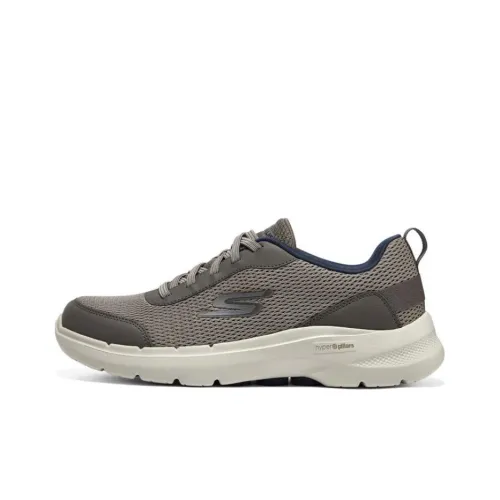 Skechers Go Walk 6 Low Топ Беговые кроссовки Мужской Черный