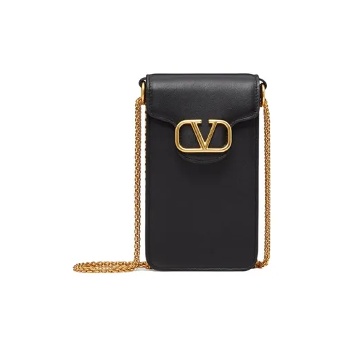 Valentino Locò Чехол для телефона из телячьей кожи женский черный