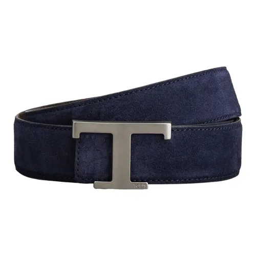 TOD'S Timeless Кожаные ремни Синий/Коричневый Мужской