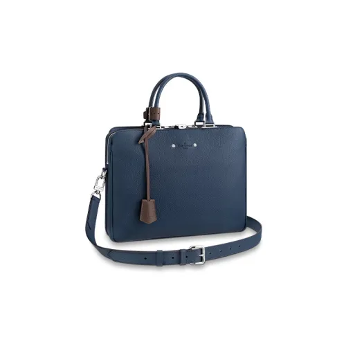 LOUIS VUITTON ARMAND Корова Кожа Доска Сумка через плечо Сумка Обычная Мужская Морской Синий