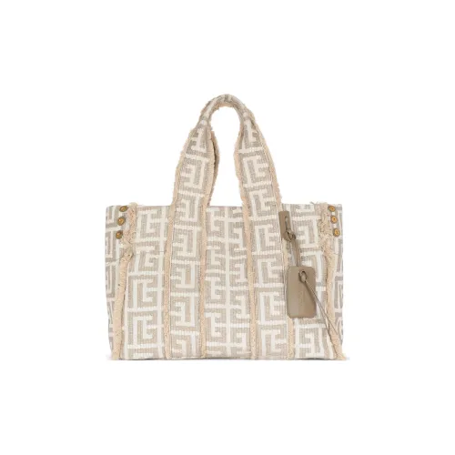 BALMAIN Рафия Тоут Сумка Сумка для покупок Сумка Мужская Светло-янтарная