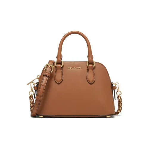 MICHAEL KORS Veronica Кожа Сумка-купол Сумка Сумка через плечо Сумка через плечо Мини Женская Коровья кожа Коричневый