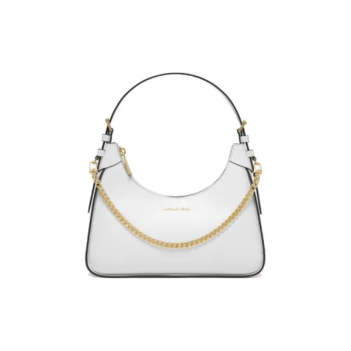 MICHAEL KORS Wilma Искусственная кожа Круассан Сумка Плечевая сумка Сумка среднего размера Женская Белая