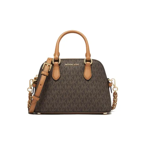 MICHAEL KORS Veronica Кожа Сумка-купол Сумка через плечо Сумка Мини Женская Темно-коричневый Желудево-коричневый