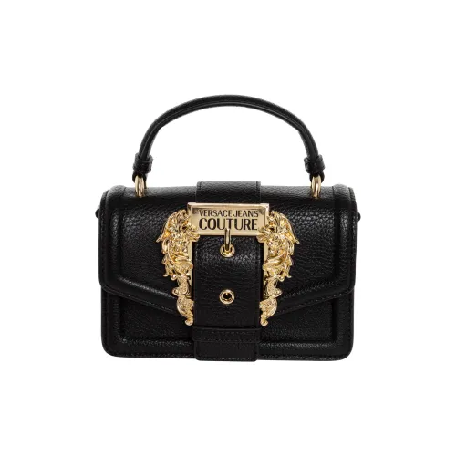 VERSACE JEANS COUTURE Кожа Сумка Сумка через плечо Сумка через плечо Маленькая Женская Черная