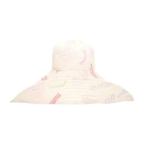 Jacquemus Cotton Bucket Hats Бежевый Женские