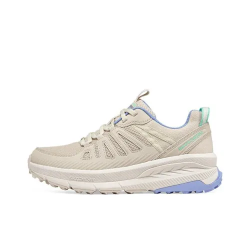 Skechers Switch Back Low Топ Беговые кроссовки Женские Бежевый