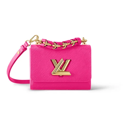 LOUIS VUITTON Twist кожаная сумка через плечо маленькая женская розовая