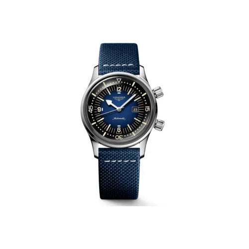 LONGINES Автоматический Механический Механизм Мужской Классический RE Enactment OF The Legendary Diving Series Часы 36 мм Синий