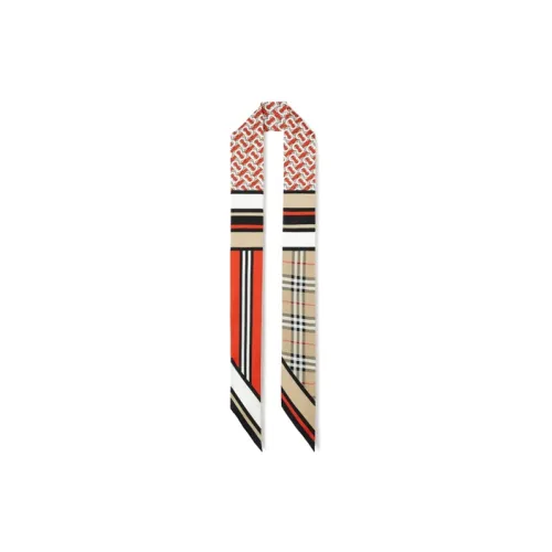Burberry Шелковые шарфы Вермильон Женские