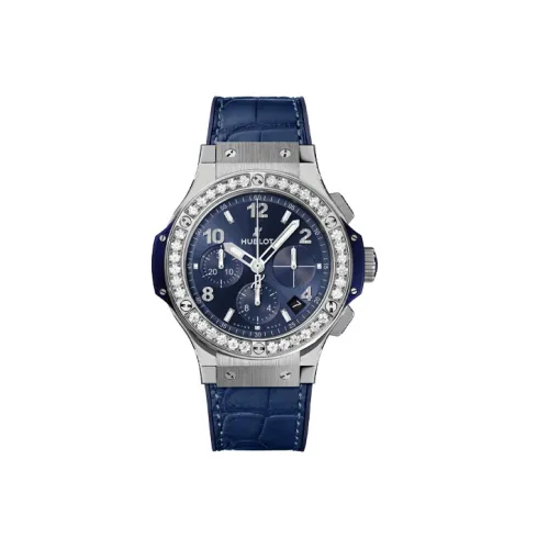 HUBLOT Big Bang Автоматический Механический Механизм Мужские Часы Часы 41 мм Синий Циферблат Корпус из Нержавеющей Стали