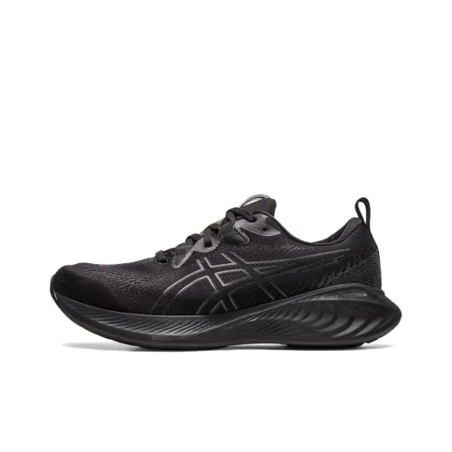 ASICS Cumulus 25 Дышащие Низкие Кроссовки для Бега Мужские Черные