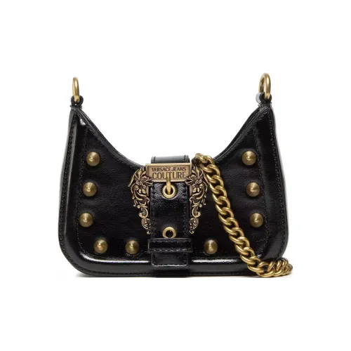 VERSACE JEANS COUTURE Кожа Сумка через плечо Сумка на плечо Женская Черная