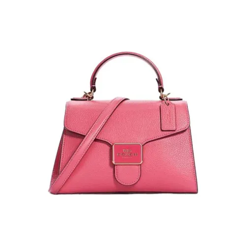 COACH Перец Кожа Сумка через плечо Сумка Маленькая Женская Розовая