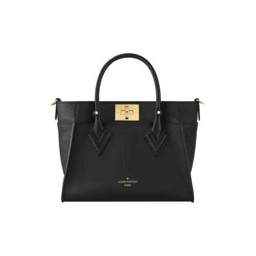 LOUIS VUITTON On My Side Сумка через плечо из коровьей кожи маленькая сумка для женщин черная