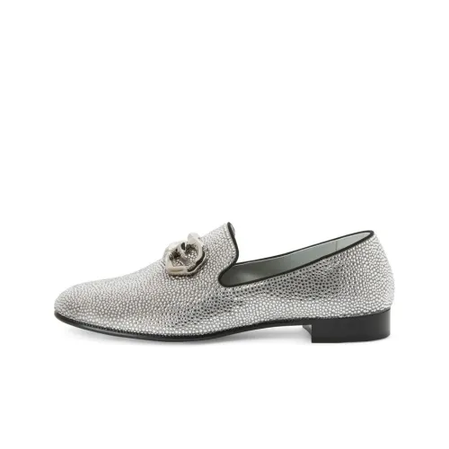 Giuseppe Zanotti GZ Leopoldino Лоферы Мужской Серебряный