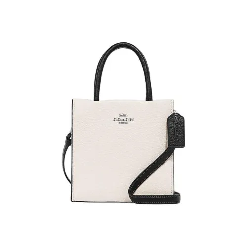 COACH Cally Коровья кожа Сумка Сумка через плечо Сумка через плечо Мини Женская Белая
