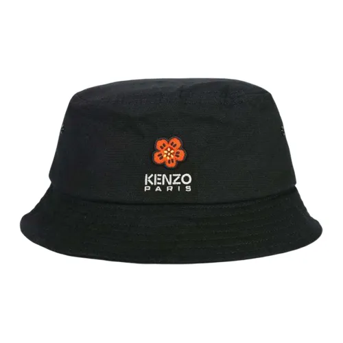 KENZO Cotton Bucket Hats Черный Мужской