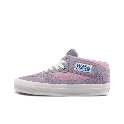 VANS Half Cab OG L MID Топ Скейтборд Кроссовки Унисекс Фиолетовый Белый