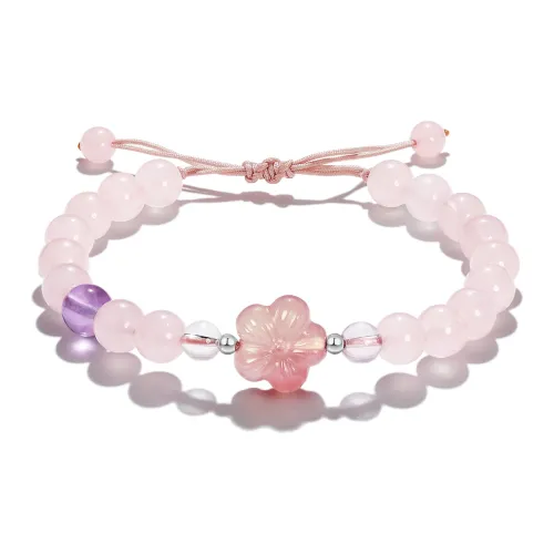 LEONAJ Агат Браслеты Розовый Женские