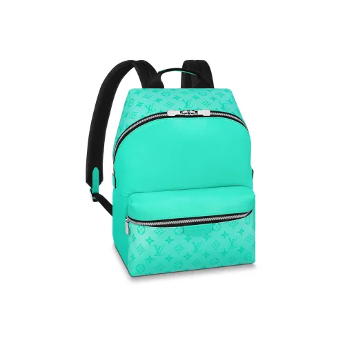 LOUIS VUITTON Discovery Холст и Кожаный Рюкзак Маленький Мужской Зеленый